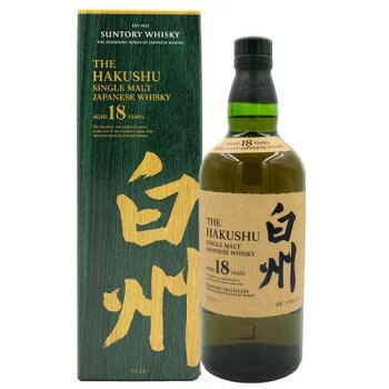 サントリー 白州 18年 43%シングルモルト 700ml 箱付 ホログラム有　新タイプ