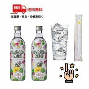 送料無料】【麦焼酎】いいちこ 焼酎 いいちこネオ iichiko NEO 25度 500ml 瓶 2本 (NEOハイグラス1個とマドラーをプレゼント) ハイボールのための本格焼酎 【東北・北海道・沖縄・離島の一部除く】