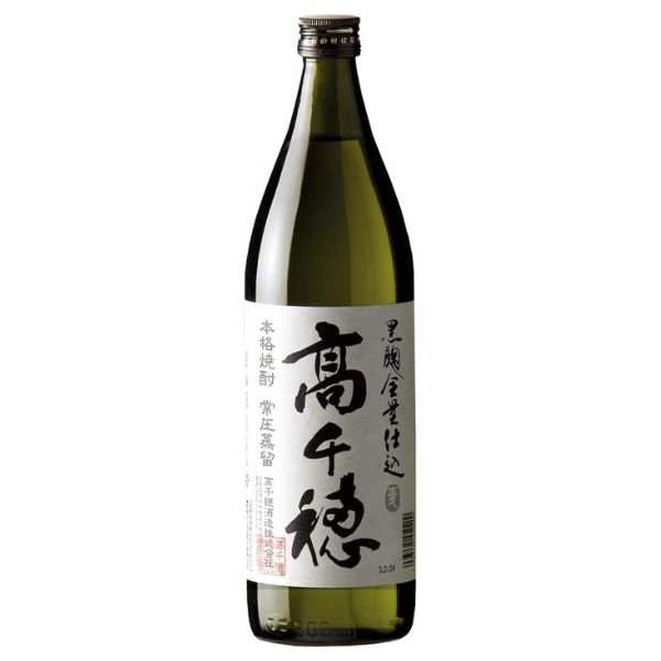 【麦焼酎】 高千穂 黒麹 白ラベル 25度 900ml 瓶 高千穂酒造