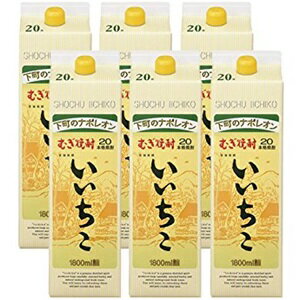 【2ケース送料無料】いいちこ 20度 1.8L 1800ml パック　2ケース 12本 麦焼酎 三和酒類【佐川急便限定】【東北・北海道・沖縄・離島の一部を除く】