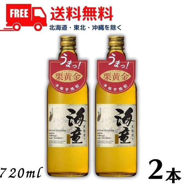  海童 焼酎 栗黄金 25度 720ml 瓶 2本 濱田酒造