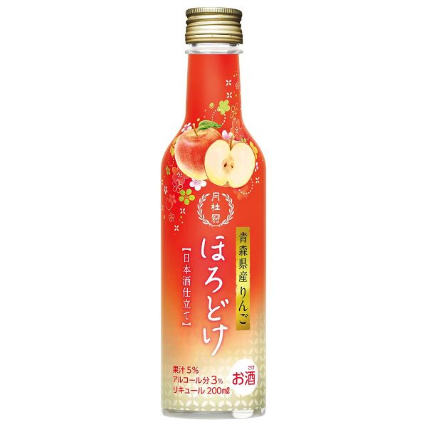 【リキュール】ほろどけ りんご 200ml びん詰 和風リキュール 月桂冠