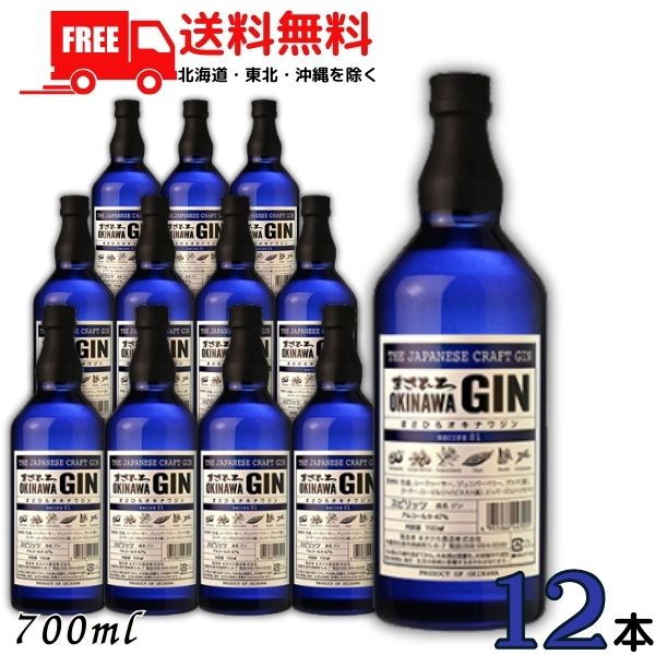 【送料無料】まさひろ オキナワジン レシピ01 47度 700ml 2ケース 12本 OKINAWA GIN ジン まさひろ酒造【東北・北海道・沖縄・離島の一部を除く】
