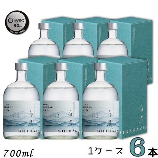 KOBE HERBAL GIN 白風 しらかぜ #02 45度 700ml 1ケース 6本 クラフトジン スピリッツ 白鶴酒造 KOBE HERBAL GIN 白風 しらかぜ #02 45度 700ml 1ケース 6本 クラフトジン スピリッツ 白鶴酒造