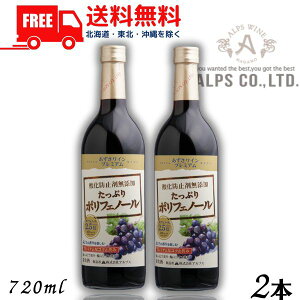 【送料無料】【ワイン】あずさワイン プレミアム 赤 中口 たっぷりポリフェノール 720ml 瓶 2本 信州ワイン 酸化防止剤 無添加 アルプス【東北・北海道・沖縄・離島の一部を除く(東北は400円、北海道・沖縄はプラス1200円いただきます)】