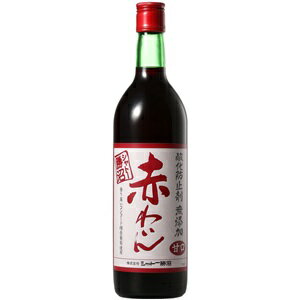 【赤ワイン】シャトー勝沼　酸化防止剤無添加　赤わいん　甘口　720ml瓶