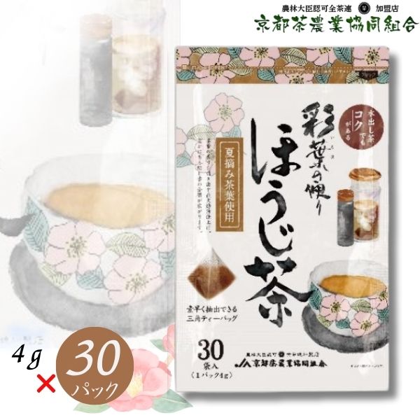 京都茶 彩葉の便り ほうじ茶 三角テ