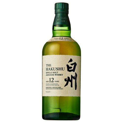 白州 12年 700ml [ギフトカートン付] 国産 サントリー シングル モルト ウイスキー whiskey 御祝 御礼 御歳暮 御中元 御年賀 残暑見舞い 御見舞 ギフト プレゼント