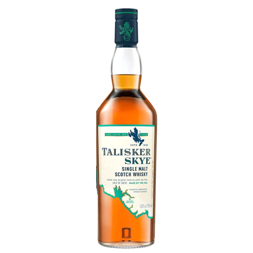 タリスカー スカイ TALISKER SKYE ※ラベルやキャップシール等の色、デザインは変更となることがあります。 2015年の初めごろにリリースされたスカイは、リフィル・アメリカン・オーク・カスクとトーステッド・アメリカン・オーク・カスクの組み合わせで造られており、スウィートでフルーティーな仕上がりのようです。熟成年数は明かされていません。酒名の“スカイ”は、蒸留所がある美しい島の名前からとって付けられました。 香り≫ 　トフィー、バニラ・アイス、穀物、ハニー、少し海っぽさとスモーク 味わい≫ 　ハニー、トーストしたオーク、少しペッパーとスモーク　わずかにアップルとレモンとライム [原材料] モルト [容量] 700ml [アルコール度数] 45.8％ [産地] スコットランドタリスカー スカイ TALISKER SKYE ※ラベルやキャップシール等の色、デザインは変更となることがあります。 2015年の初めごろにリリースされたスカイは、リフィル・アメリカン・オーク・カスクとトーステッド・アメリカン・オーク・カスクの組み合わせで造られており、スウィートでフルーティーな仕上がりのようです。熟成年数は明かされていません。酒名の“スカイ”は、蒸留所がある美しい島の名前からとって付けられました。 香り≫ 　トフィー、バニラ・アイス、穀物、ハニー、少し海っぽさとスモーク 味わい≫ 　ハニー、トーストしたオーク、少しペッパーとスモーク　わずかにアップルとレモンとライム [原材料] モルト [容量] 700ml [アルコール度数] 45.8％ [産地] スコットランド