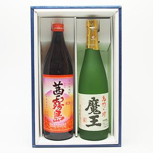 魔王 焼酎 ≪あす楽≫ [ギフト] 茜霧島 魔王 芋 焼酎 25度 900ml 720ml 2本 セット 御祝 御中元 御歳暮 プレゼント 御礼 晩酌 誕生日 記念日 父の日 パパ 母の日 敬老の日 感謝 手土産 粗品 祝 飲み比べ 酒 アルコール