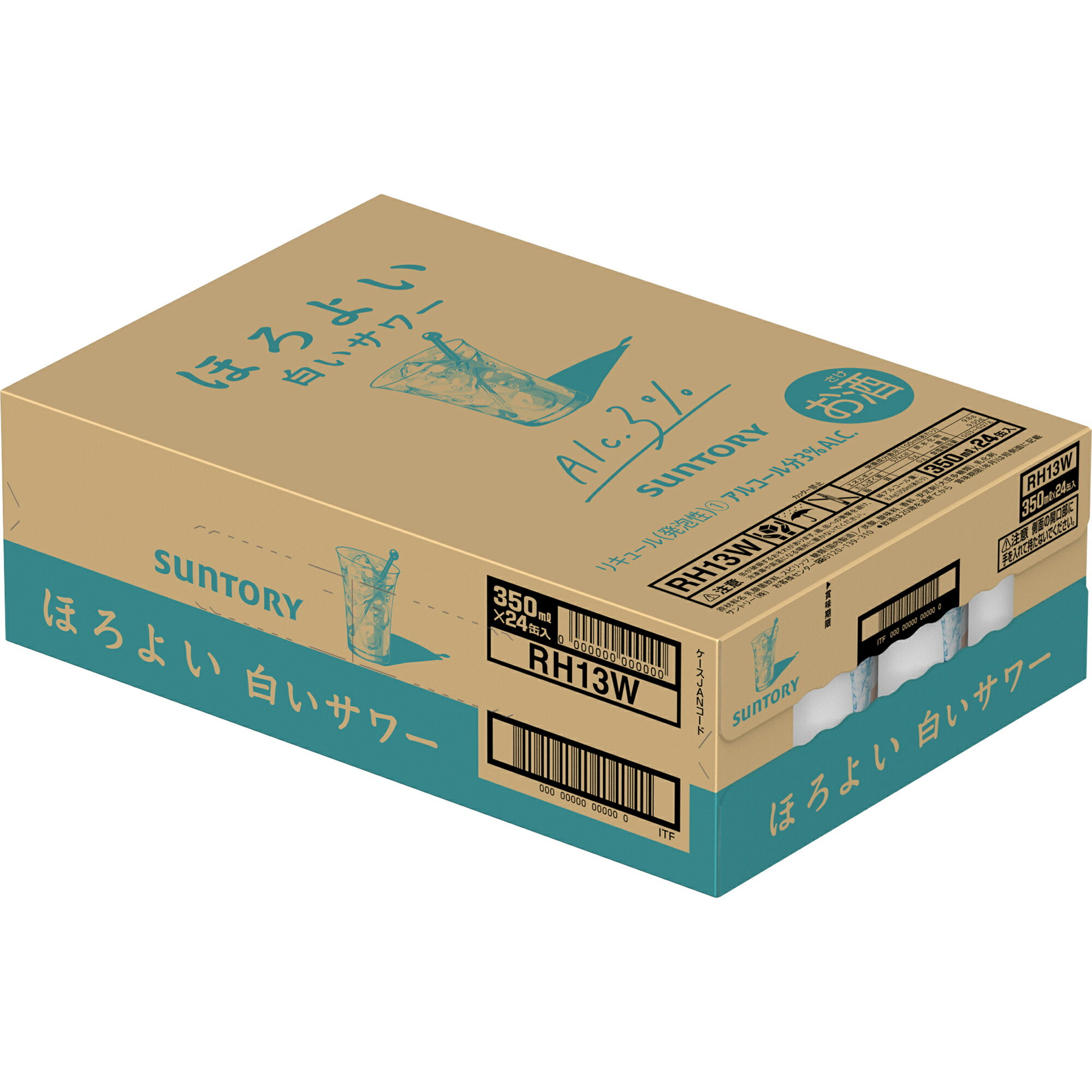 商品情報内容量350ml×24本原材料乳酸菌飲料、スピリッツ、糖類（国内製造）／炭酸、酸味料、香料、安定剤（大豆多糖類）、乳化剤保存方法高温多湿を避け、常温で保存アルコール分3％製造元サントリー株式会社賞味期限缶底に表示サントリー ほろよい 白いサワー 350ml 正箱 24本 3％ 缶チューハイ 乳酸飲料 乳性飲料の爽やかな甘酸っぱさとすっきりとした後味がお楽しみいただけます。 12