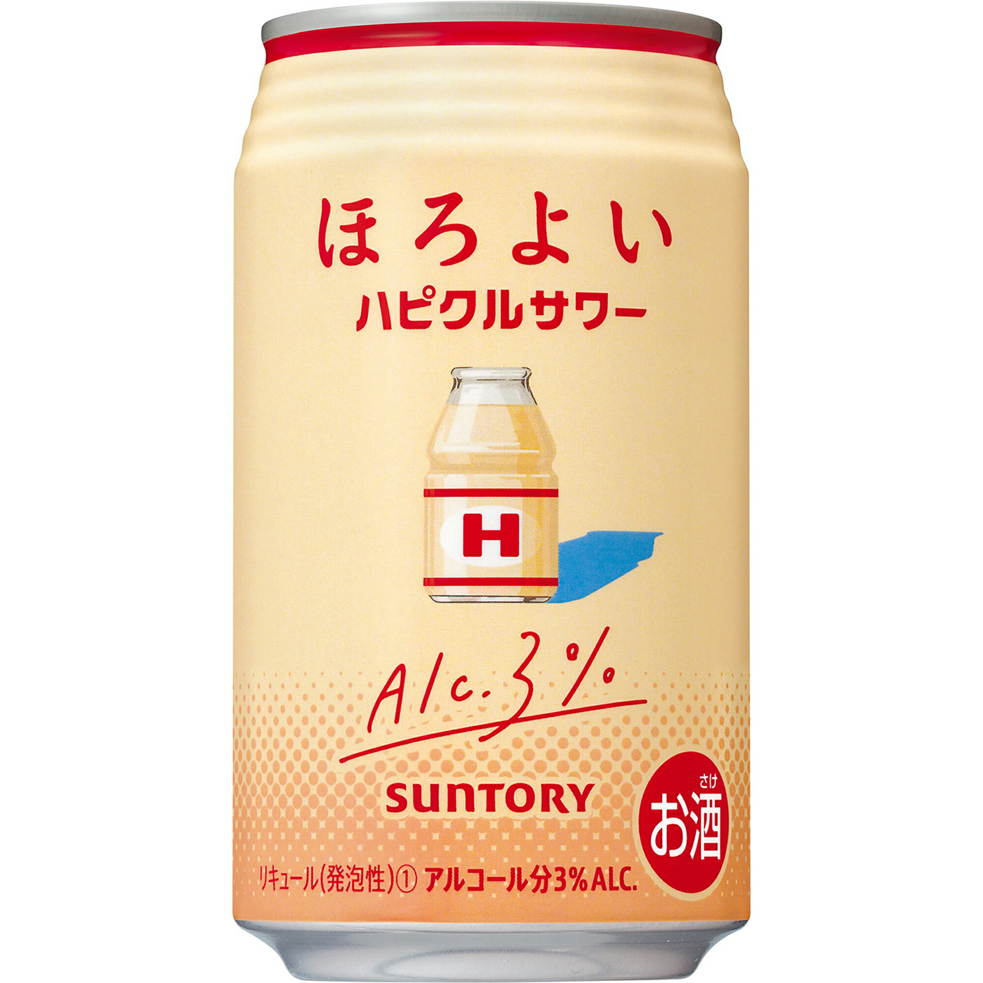 サントリー ほろよい ハピクルサワー 350ml 正箱 24本 3％ 缶チューハイ
