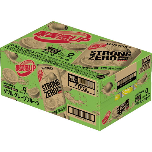 サントリー −196℃ ストロングゼロ 〈ダブルグレープフルーツ〉 500ml 正箱 24本 9% 缶チューハイ GF STRONG サントリー −196℃ ストロングゼロ 〈ダブルグレープフルーツ〉 500ml 正箱 24本 9% 缶チューハイ GF STRONG