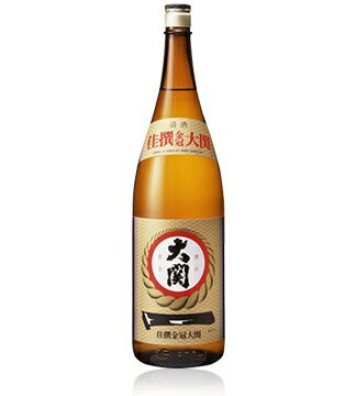 楽天リカーショップおおの　楽天市場店大関 佳撰 金冠 1800ml 日本酒 贈答 奉献 奉納 熱燗 ぬる燗 冷酒 縁起物 御祝 めでたい 贈り物 贈答用 季節のご挨拶 ハレの日 感謝 大切な人へ 手持ち のし お中元 お歳暮