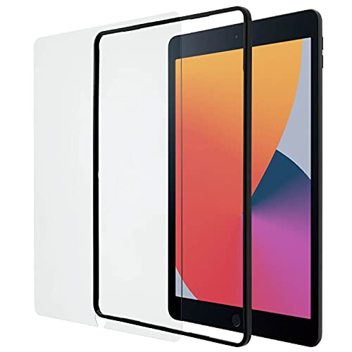 iPad 10.2 第9/8/7世代・クリア iPad 10.2 TBWA19RFLGGJ・・Size:iPad 10.2・ガラス特有のなめらかな指滑りを実現するiPad 10.2inch (2021年/2020年/2019年発売モデル)、iPad Air (2019年発売モデル)、iPad Pro 10.5inch (2017年発売モデル)用ガイドフレーム付き、画面カバー率99%の液晶保護ガラスです。・フィルムがキレイに貼れる専用ガイドフレーム付です。機器本体にガイドフレームを取り付けることで、ガラスフィルムを置くだけで簡単に位置決めができます。ヘラと、クリーニングクロス、ホコリ取りシールが付属しています。・表面硬度9Hの強化ガラス採用により、保護ガラス表面のキズを防止します。※表面硬度は実力値です。・握ったときやカバンからの取り出し時にも引っかかりがないラウンドエッジ加工を施しています。・指紋汚れを付きにくくする指紋防止コーティングを施しています。説明 【 仕様 】 ■ 対応機種:iPad 10.2inch (2021年/2020年/2019年発売モデル)、iPad Air (2019年発売モデル)、iPad Pro 10.5inch (2017年発売モデル) ■ 対応モデル番号:A2197、A2198、A2200、A2270、A2428、A2429、A2430、A2602、A2603、A2604、A2605、A1701、A1709、A1852、A2123、A2152、A2153、A2154 ■ セット内容:液晶保護ガラス×1、ガイドフレーム×1、ホコリ取りシール×1、クリーニングクロス×1、ヘラ×1 ■ 材質:液晶保護ガラス(接着面:シリコン、外側:ガラス、PET)、ガイドフレーム(ABS) 【 説明 】 ■ ガラス特有のなめらかな指滑りを実現するiPad 10.2inch (2021年/2020年/2019年発売モデル)、iPad Air (2019年発売モデル)、iPad Pro 10.5inch (2017年発売モデル)用ガイドフレーム付きの液晶保護ガラスです。 ■ フィルムがキレイに貼れる専用ガイドフレーム付です。機器本体にガイドフレームを取り付けることで、ガラスフィルムを置くだけで簡単に位置決めができます。ヘラと、クリーニングクロス、ホコリ取りシールが付属しています。 ■ 表面硬度9Hの強化ガラス採用により、保護ガラス表面のキズを防止します。※表面硬度は実力値です。 ■ 握ったときやカバンからの取り出し時にも引っかかりがないラウンドエッジ加工を施しています。 ■ 指紋汚れを付きにくくする指紋防止コーティングを施しています。 ■ 万一割れてしまった場合も飛散しにくい安全設計です。 ■ フィルムを貼ったままでも本体操作ができるタッチスクリーン入力に対応しています。 ■ 貼り付け面にシリコン皮膜をコーティングし、接着剤や両面テープを使わずに貼り付け可能な自己吸着タイプです。貼りやすく、貼り直しも可能です。 ■ 時間の経過とともに気泡が目立たなくなる特殊吸着層を採用したエアーレスタイプです。 ■ 小さな気泡ができたときには、指などで押し出すことで気泡を抜くことができます。 ■ 端末の形状に合わせたサイズにカット済みなので、パッケージから取り出してすぐに使用可能です。 【商品に関するお問い合わせ】 エレコム総合インフォメーションセンター TEL. 0570-084-465 FAX. 0570-050-012 受付時間 / 10:00~19:00 年中無休