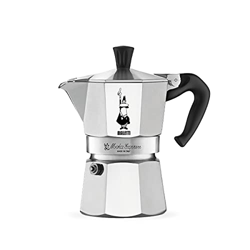 Bialetti ガスコンロ式 コーヒーメーカー 06800 モカエスプレッソコーヒー用 9-Cup シルバー 06801