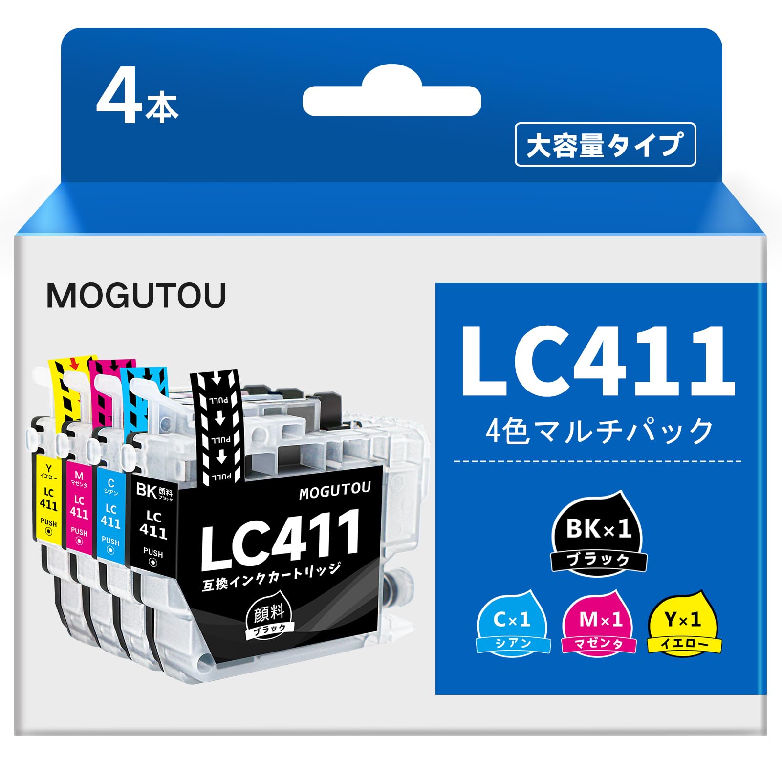 LC411-4PK ֥饶 б LC411 ߴ LC411BK  ֥å LC411Y Brother DCP-J928N D