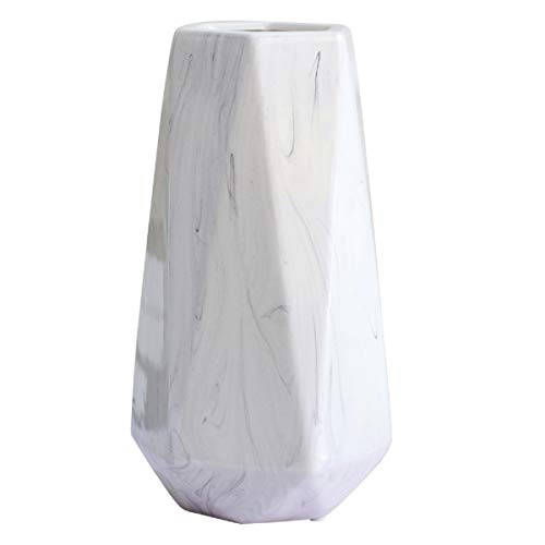 花瓶 白 陶器 花器 フラワーベース ホワイト 大 25cm かびん 北欧 セラミック おしゃれ 生け花 インテリア 家の装飾 プレゼント ギフ