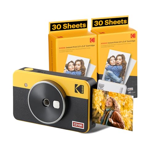 コダック KODAK Mini Shot 2 Retro 4PASS 2-in-1インスタントカメラ＆フォトプリンター(53x86cm)＋68枚