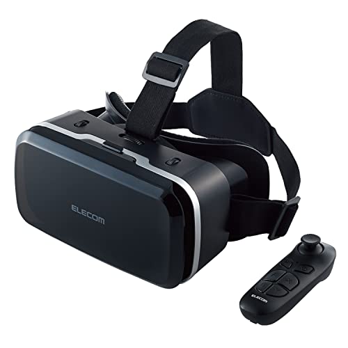 エレコム VRゴーグル スマートフォン対応 スタンダードタイプ リモコンセット ブラック VRG-M02RBK