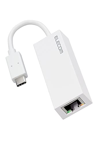 エレコム 有線LANアダプター USB-C 1Gbps ギガビットイーサネット USB3.2(Gen1) Windows Mac 対応 ホワイト