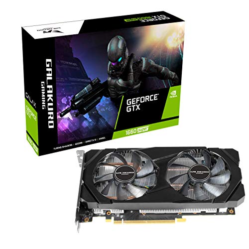 玄人志向 NVIDIA GeForce GTX 1660Super 搭載 グラフィックボード 6GB デュアルファン GALAKURO GAMI