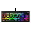 ・ブラック///ホワイト HKBE2X-1X-US/G・・PatternName:単品・日本正規代理店品・HyperXプディングキートップ とHyperXメカニカルスイッチ・特徴的なライトバーとダイナミックなRGBライティング効果・専用メディアキー、クイックアクセスボタン、大型の音量調整ホイール・USB 2.0パススルー、100%アンチゴースト、フルNキーロールオーバー機能説明 指先で思い通りにコントロールする必要があるゲーマー、ストリーマー、マルチタスクをする人に。HyperX Alloy Elite 2はそんな人のためのキーボードです。この十分な機能を備えたゲーミングキーボードには専用メディアキーと大型音量調整ホイールがあり、動画編集から映画鑑賞まですべてに使用できます。究極の信頼性を備えたHyperXメカニカルスイッチは速度と応答性のバランスに優れ、キー入力を信頼できます。スイッチの露出されたLEDと半透明なHyperXプディングキートップの組み合わせにより、単色のキートップと比較すると、RGBライティングの輝きがさらに素晴らしくなります。特徴的なライトバーをカスタマイズして、直感的なHyperX NGENUITYを使用して、さまざまな色の素晴らしい光景のためにライティングプロファイルを作成できます。ソフトウェアを使ってカスタムゲームモードとマクロを設定して、さらにセットアップをカスタマイズできます。USB 2.0パススルーによりUSBポートを追加すれば、マルチタスクのニーズに応えることができます。Alloy Elite 2の強固なスチールフレームにより、毎日、仕事やゲームをするのに十分な耐久性が備わっています。