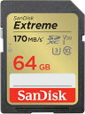 SanDisk (TfBXN) 64GB Extreme (GNXg[) SDXC UHS-I [J[h - C10/U3/V30/