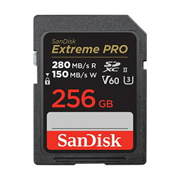 SanDisk (サンディスク) 256GB Extreme PRO SDXC UHS-II メモリーカード - C10 U3 V60 6K 4