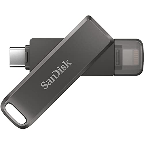 ・ブラック SDIX70N-256G-GN6NE・iXpand Luxe 256GB フラッシュドライブ - SanDisk・ストレージ容量256GB。・1つのドライブ。 2つのコネクター。・コンテンツをコンピュータにすばやく移動・スペースを解放する簡単な方法。説明 ●仕様:LightningとTYPE-C 両対応 256GB USBメモリ●メーカー保証:1年