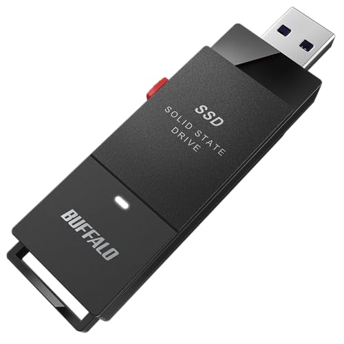 バッファロー ( BUFFALO ) USB3.2(Gen1) ポータブルSSD 500GB スティック型 SSD-PUT500U3-BKC