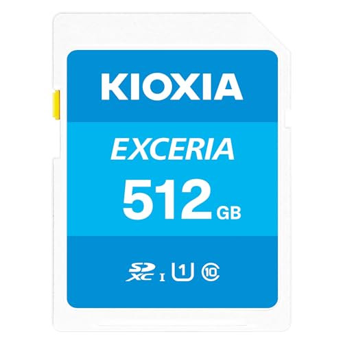 KIOXIA キオクシア 旧東芝メモリ SDカード 512GB SDXC UHS-I Class10 読出速度100MB/s 日本製 国内正規