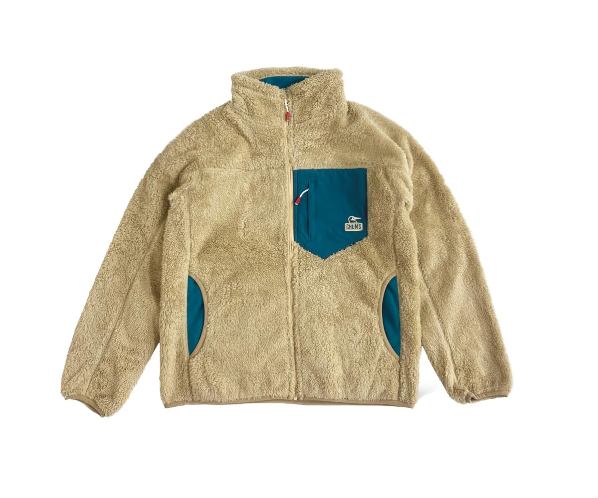 チャムス アウトドアジャケット メンズ [チャムス] アウター Bonding Fleece Jacket メンズ Beige M