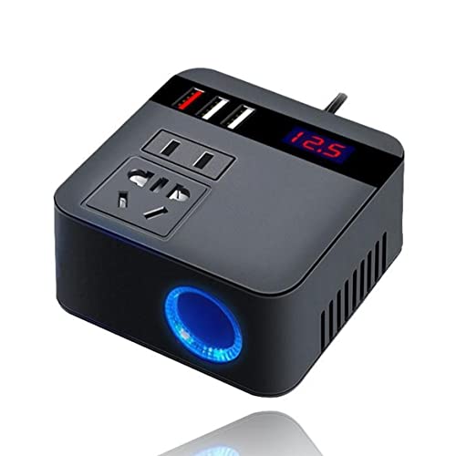 [Amuself] 車 インバーター コンバーター 充電 コンセント USB 車載 車中泊 シガーソケット 12V 24V 共用 AC110V