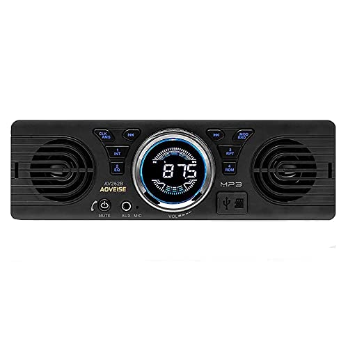 Boomboost AV252 12V 車載MP3ラジオ音響 SDカード カーオーディオ ラッパ内蔵 Bluetoothホストスピーカーに付き