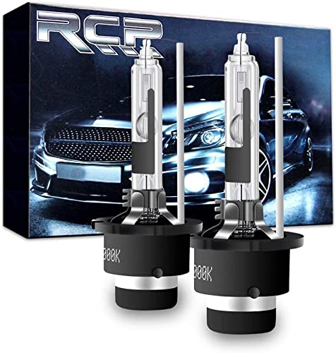 RCP D2R HID バルブ 車用ヘッドライト HID D2R 6000K 35W 車検対応 純正交換 明るさアップ 加工なし 2個入り（RC