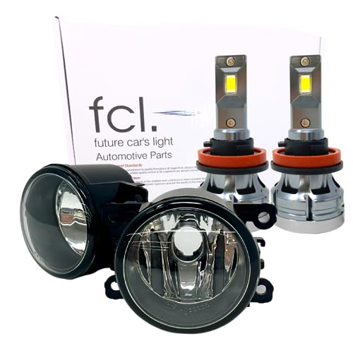 fcl.(エフシーエル) フォグレンズ ホンダ スズキ 日産 マツダ 三菱 用 フォグランプ H8 H11 H16 2色切り替え LED セット