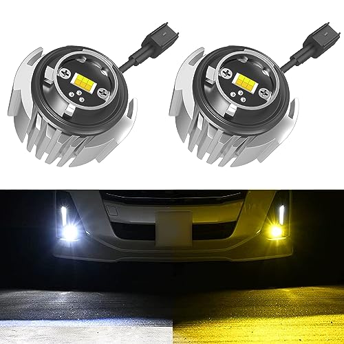 SANHE L1B フォグランプ LED 2色切り替え 爆光 車検対応 6500K 12000LM 新型 トヨタ 純正交換ledフォグランプ ポ