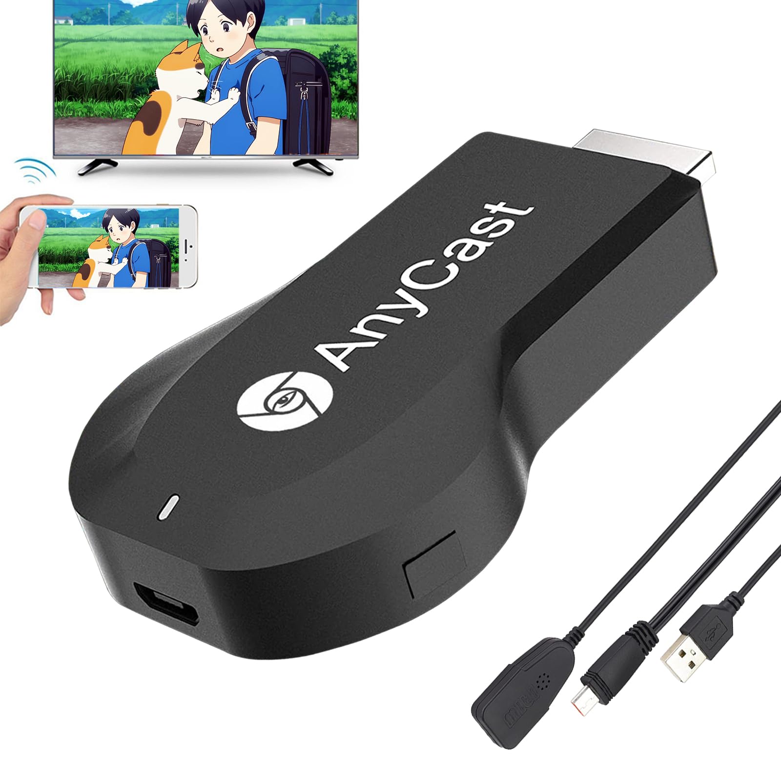 楽天リサプラ　楽天市場店yangoo hdmi ミラーキャスト ワイヤレス ミラーリング Anycast Iphone&Android両対応 スマホ画面をテレビに映す