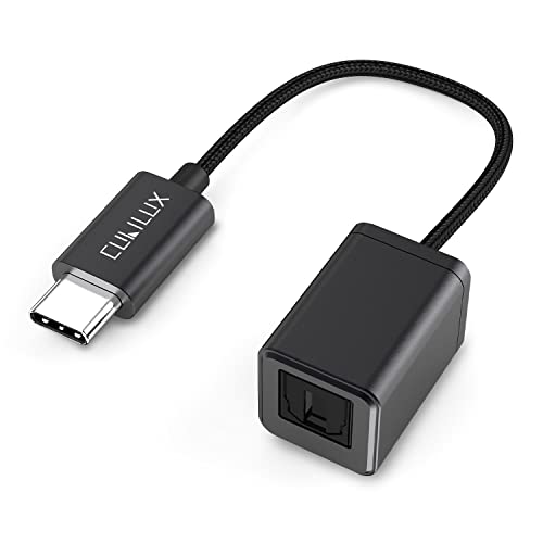 Cubilux USB C SPDIF(TOSLINK) 光オーディオ変換アダプタ Thunderbolt 4/3 -トスリンク変換器 タイ