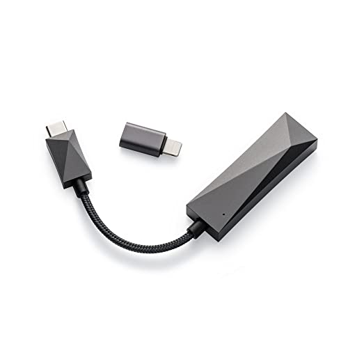 Astell&Kern AK HC3 Dark Gray [ES9219MQデュアルDAC 3.5mm4極マイク入力対応出力搭載ポータブルUSB