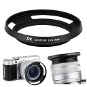 JJC メタル レンズフード ねじ込む式 富士フィルム Fujifilm Fujinon XC 15-45mm F3.5-5.6 OIS PZ