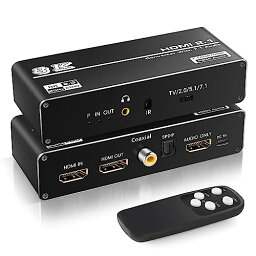 avedio links 8K HDMI音声分離器 4K120Hz HDMI音声分離機 7.1chサラウンドシステムに接続 音声分離機能搭載 7