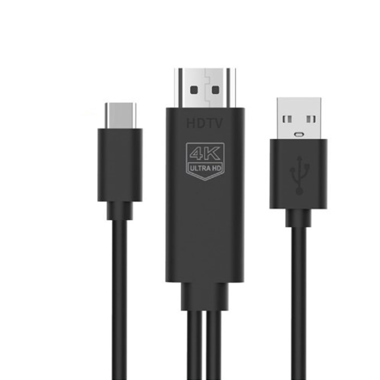 USB C HDMI ケーブル 【2024新登場 充電しながら投影】Type-c hdmi 変換ケーブル 1.8M 4K映像出力 設定不要 Th