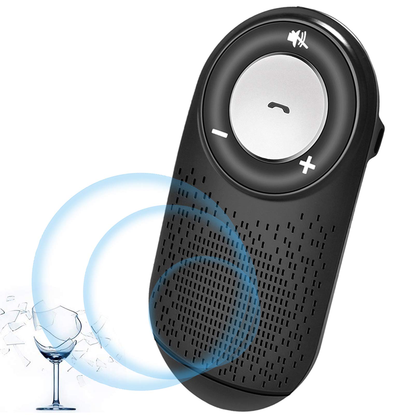 NETVIP 車載用 Bluetoothスピーカー ワイヤレスポータブルスピーカー 携帯電話 ハンズフリーキット 通話 音楽再生 LINE通話対