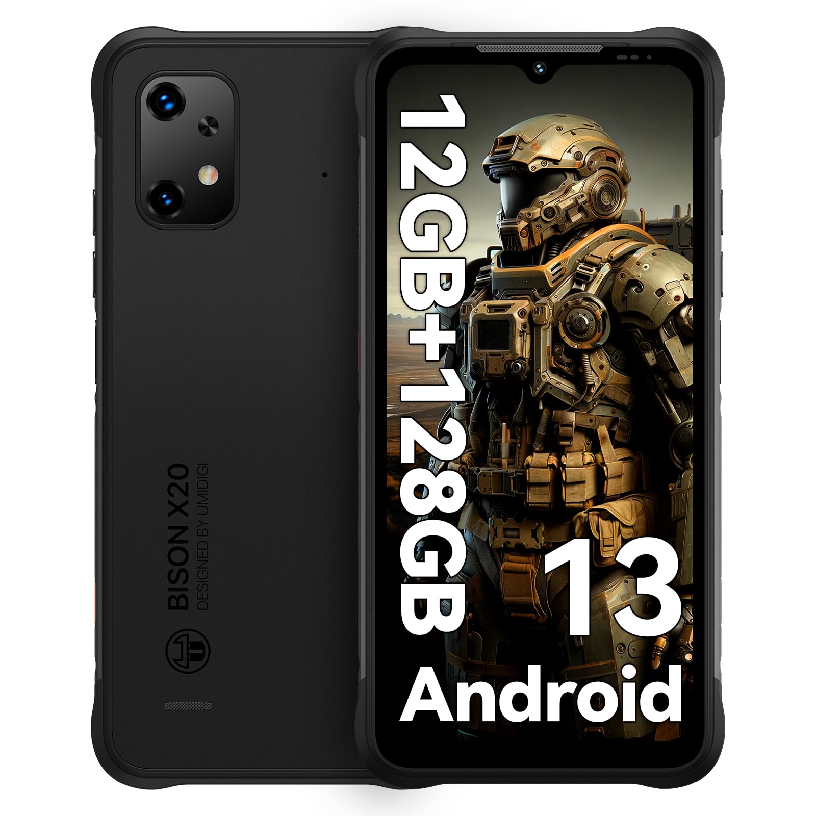 UMIDIGI BISON X20 スマホ 12GB RAM+128GB ROM 1TBまで拡張 Android 13 防水 防塵 耐衝撃 タフ