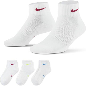 NIKE エブリデイ パーフ クッション QT 2トレーニング アンクル ソックス ナイキ(3足組)SX7180-946 マルチカラー 3足セット靴下 トレーニングソックス