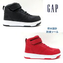 GAP ギャップ GPK22206 スノトレ ブラック レッドGAP KIDS キッズ スニーカー ジュニア 防水 男の子 女の子 シンプル ベルクロ マジックテープ スノトレハイカット 冬 雪 通学 雪寒地仕様 紐内