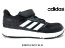 adidas FORTA FAITO EL K FX0940 BKWアディダス 子供靴 スニーカー マジック 運動靴ランニングシューズ ファイト