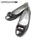 composition9 コンポジションナイン CP2639 エタン(ET) レディース 婦人 コンフォート レイン パンプス フラットヒールラウンドトゥ スタイリッシュ 合成皮革